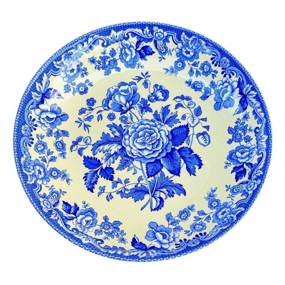 Spode Blue Room Garden Collection British Flowers Rosa 9 Inch Pasta Soup Bowl - Picture 5 of 8